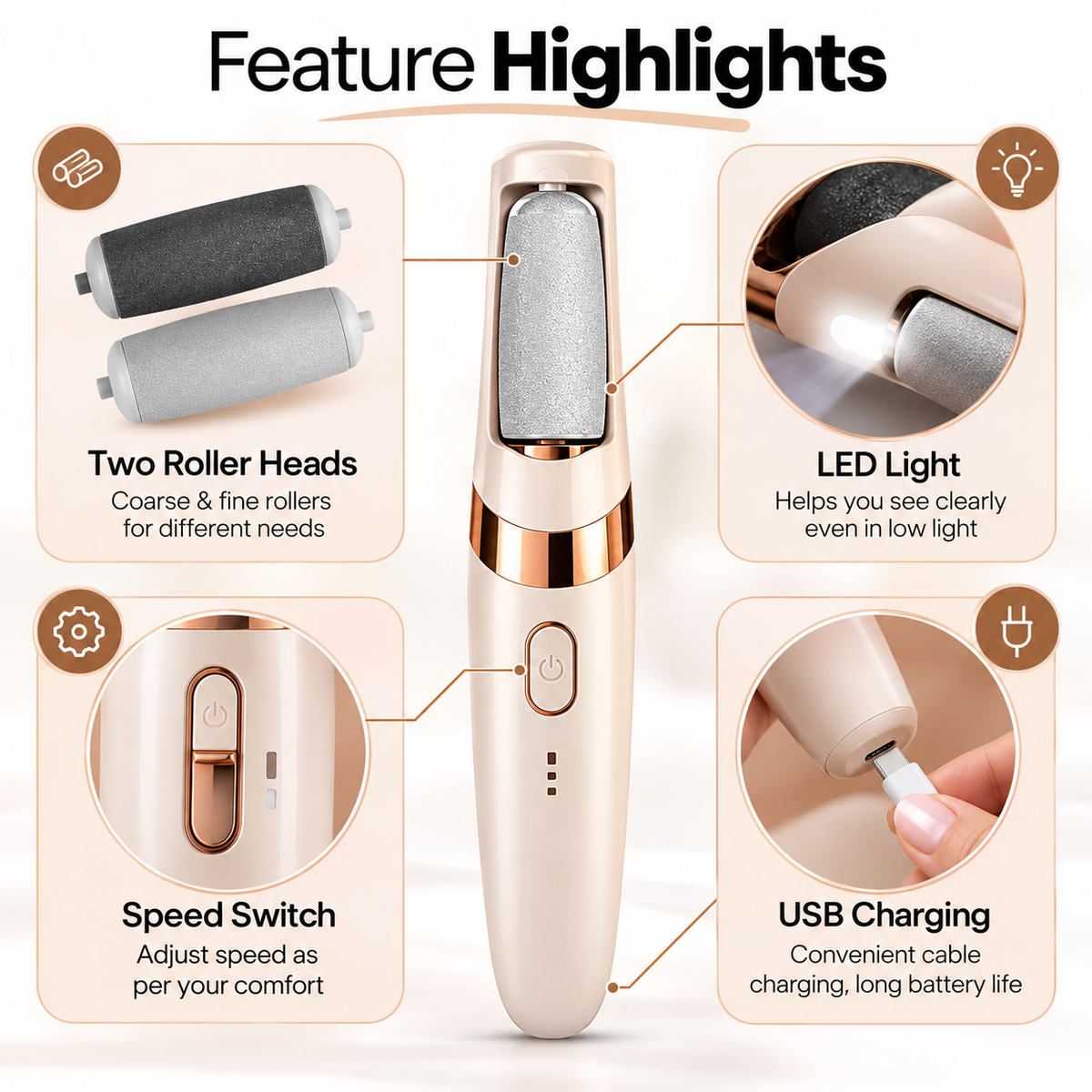 Electric Foot File & Callus Remover